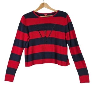 Guess stripes knit long sleeves top
